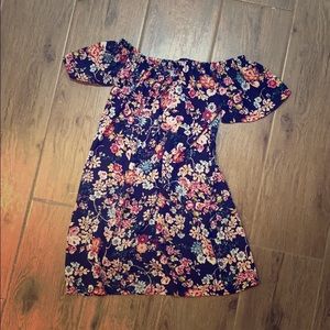 Off Shoulder Floral Dress